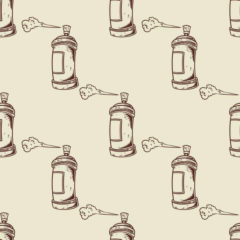 Spray paint graffiti seamless pattern vector