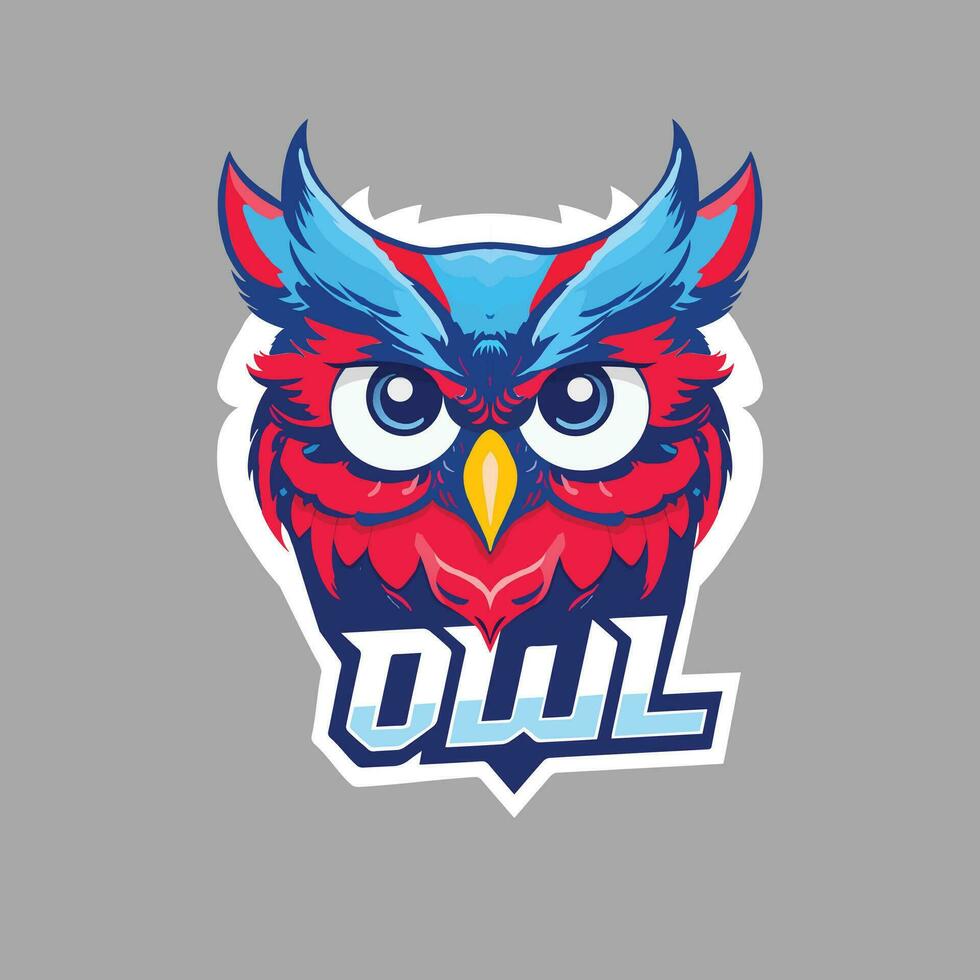 Owl Sports vector logo with typography