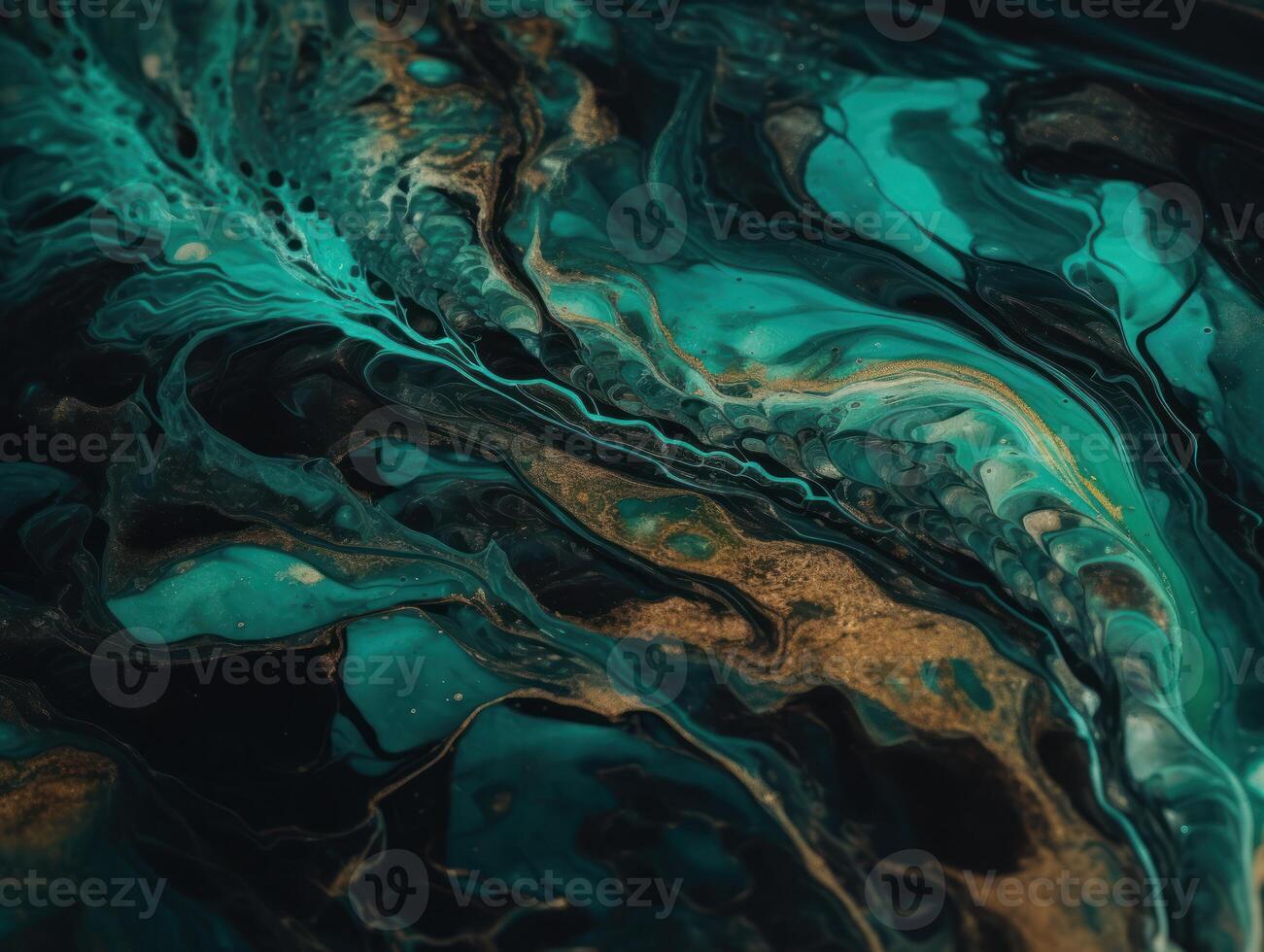 Bright fluid marble paint pattern Dynamic liquid shapes background created with technology photo