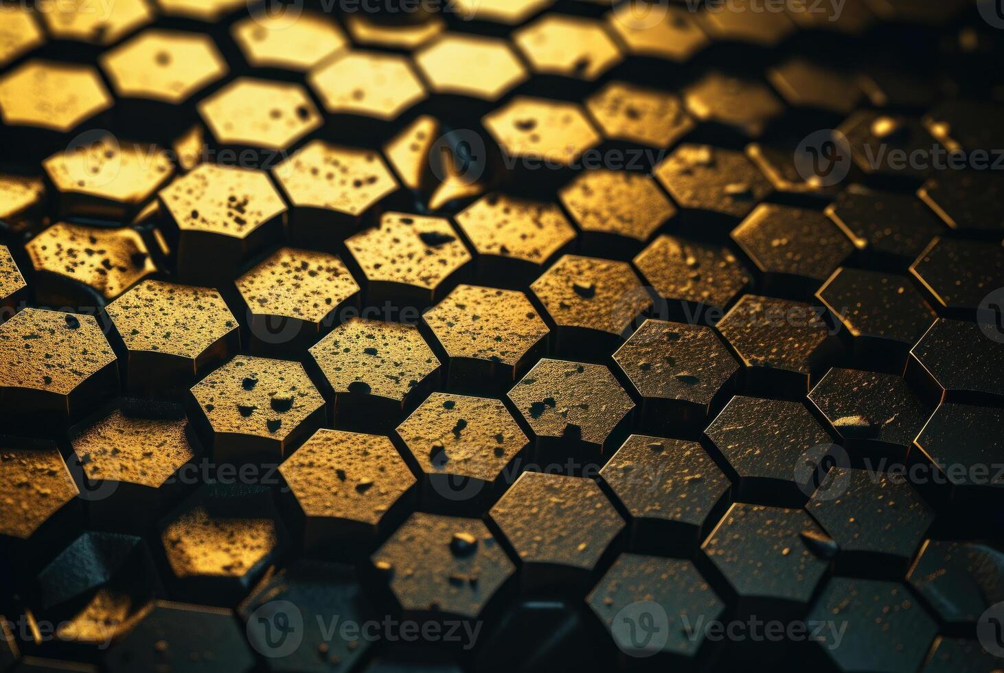 Dark gold abstract background organic shapes Abstract geometric mosaic pattern created with technology photo