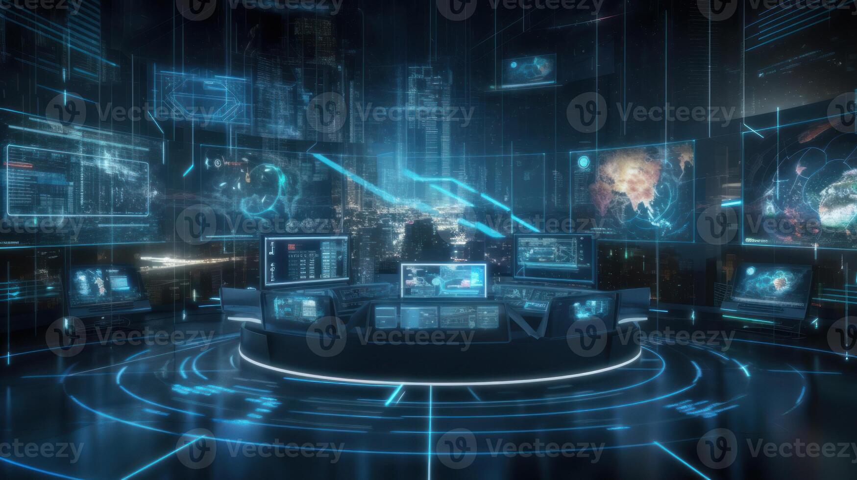 Metaverse digital cyber world technology concept Created with technology photo