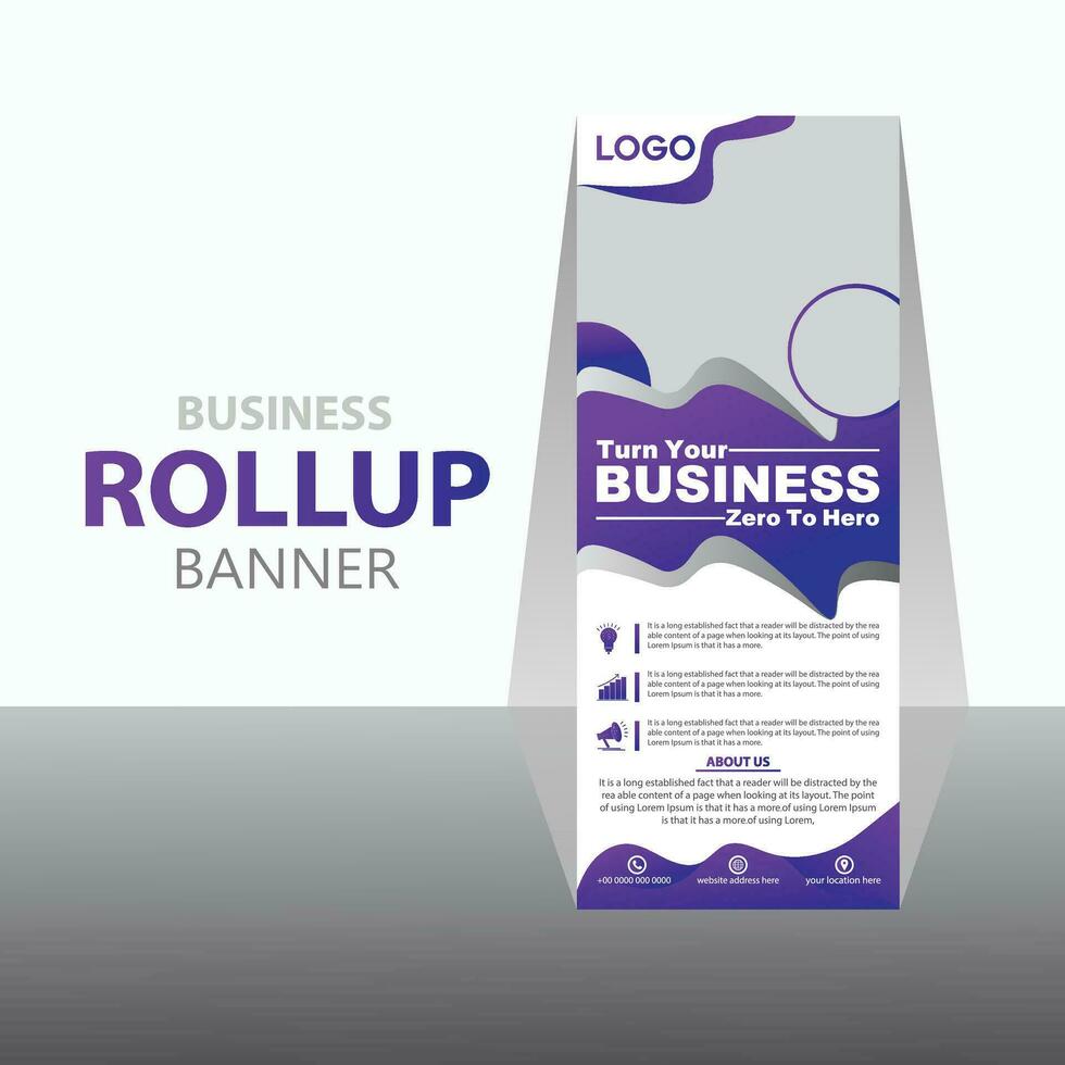 Business and medical rollup banner vector