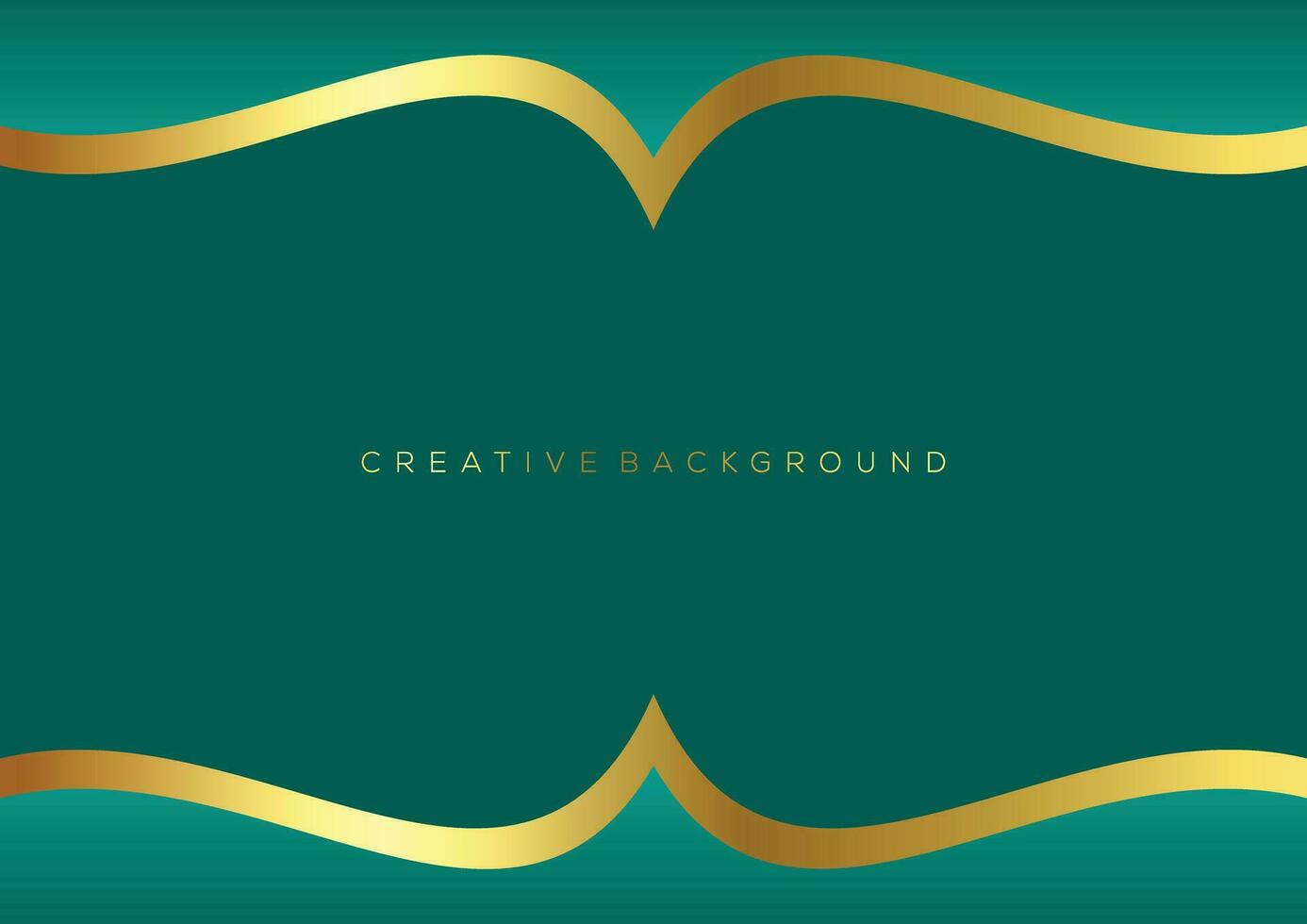 greenish blue with luxury line decoration background vector