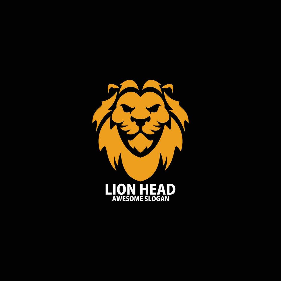 lion head logo design colorful 25456990 Vector Art at Vecteezy