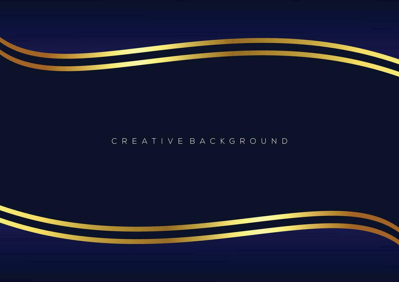 dark blue with luxury line design wave background vector