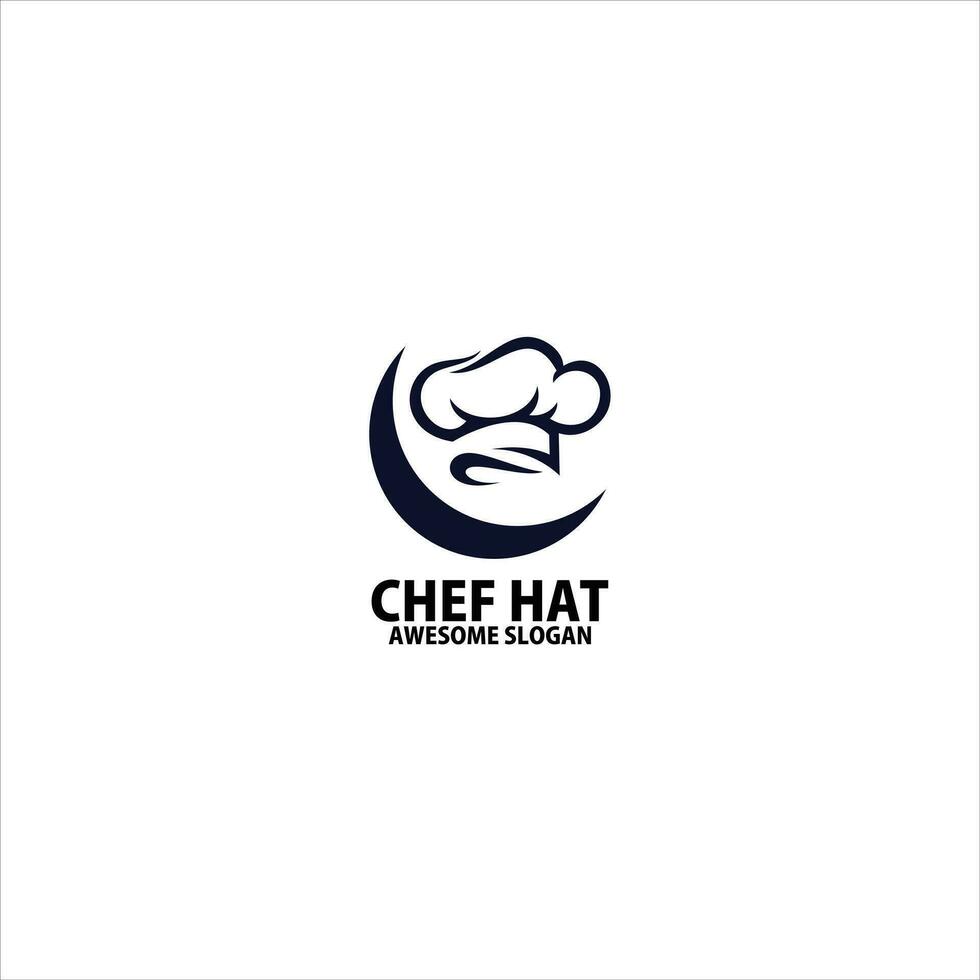 chef hat logo design symbol business vector