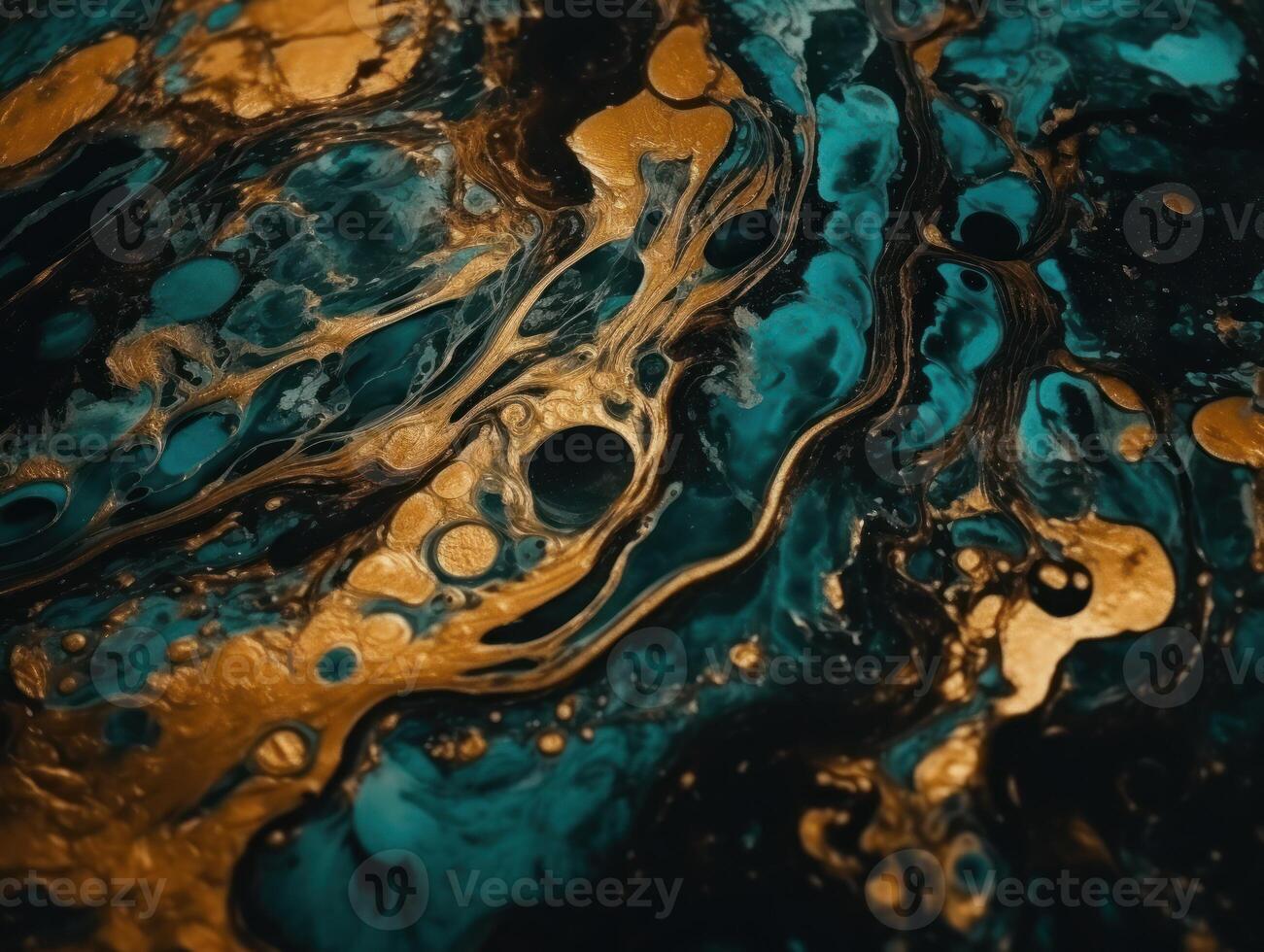 Bright fluid marble paint pattern Dynamic liquid shapes background created with technology photo