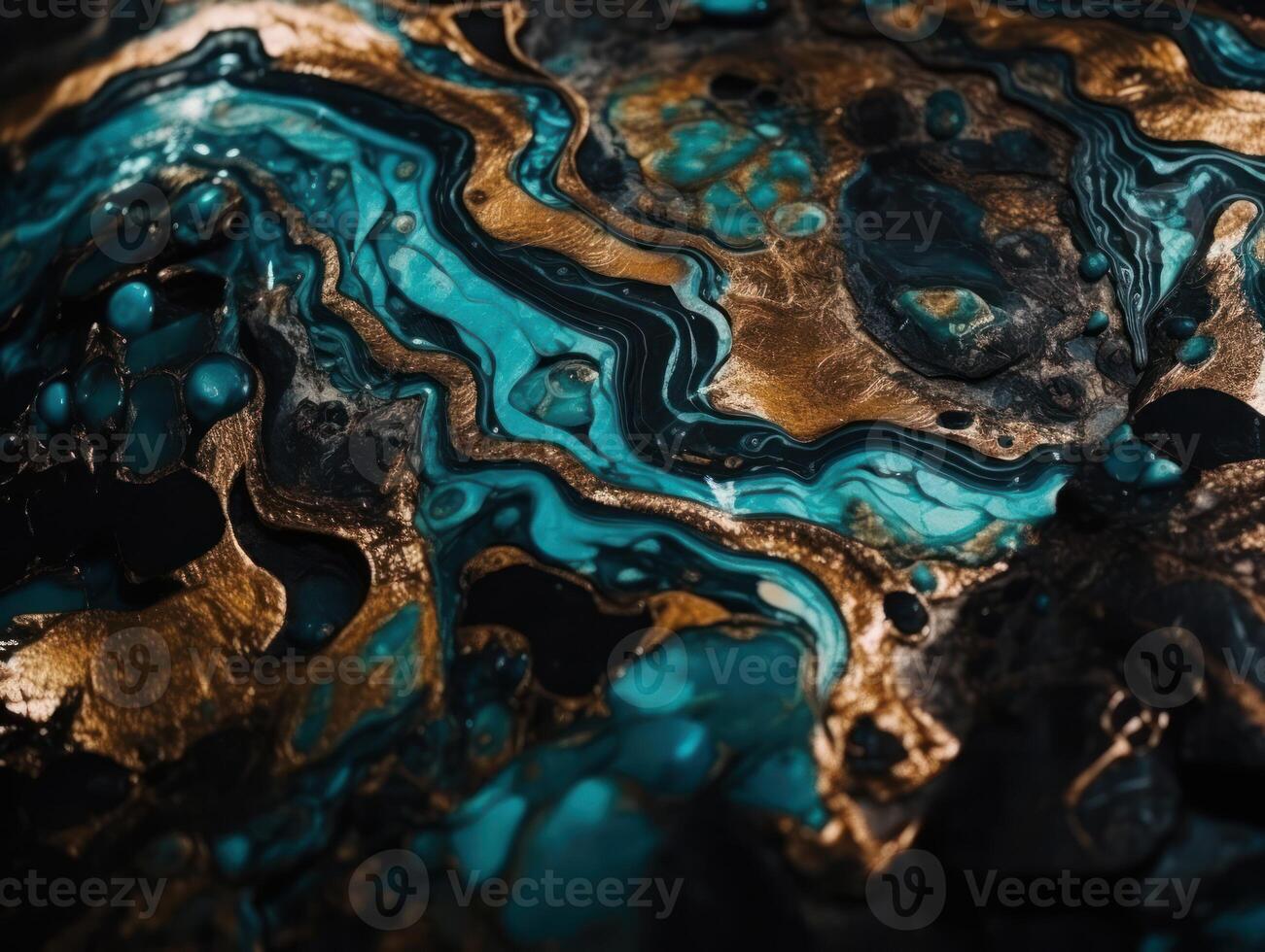 Bright fluid marble paint pattern Dynamic liquid shapes background created with technology photo