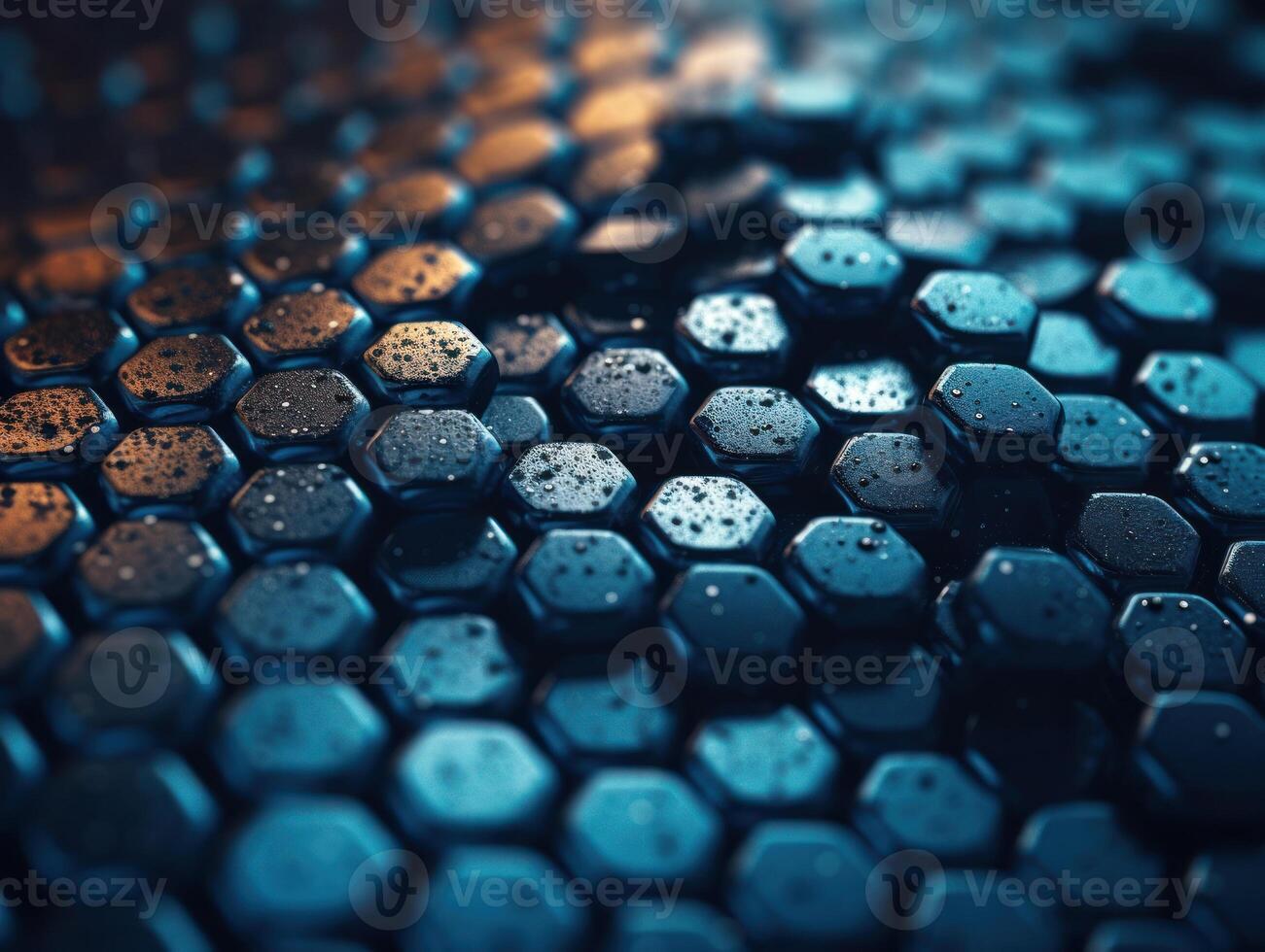 Dark blue abstract background organic shapes Abstract geometric mosaic pattern created with technology photo
