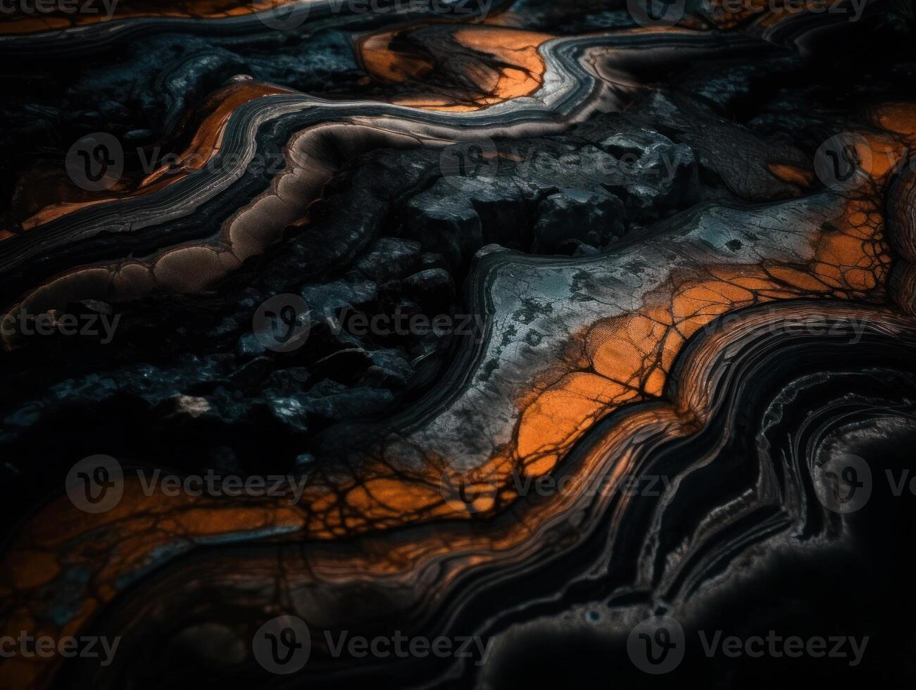Marble stone texture background with elements of semi-precious stones and gold created with technology. photo