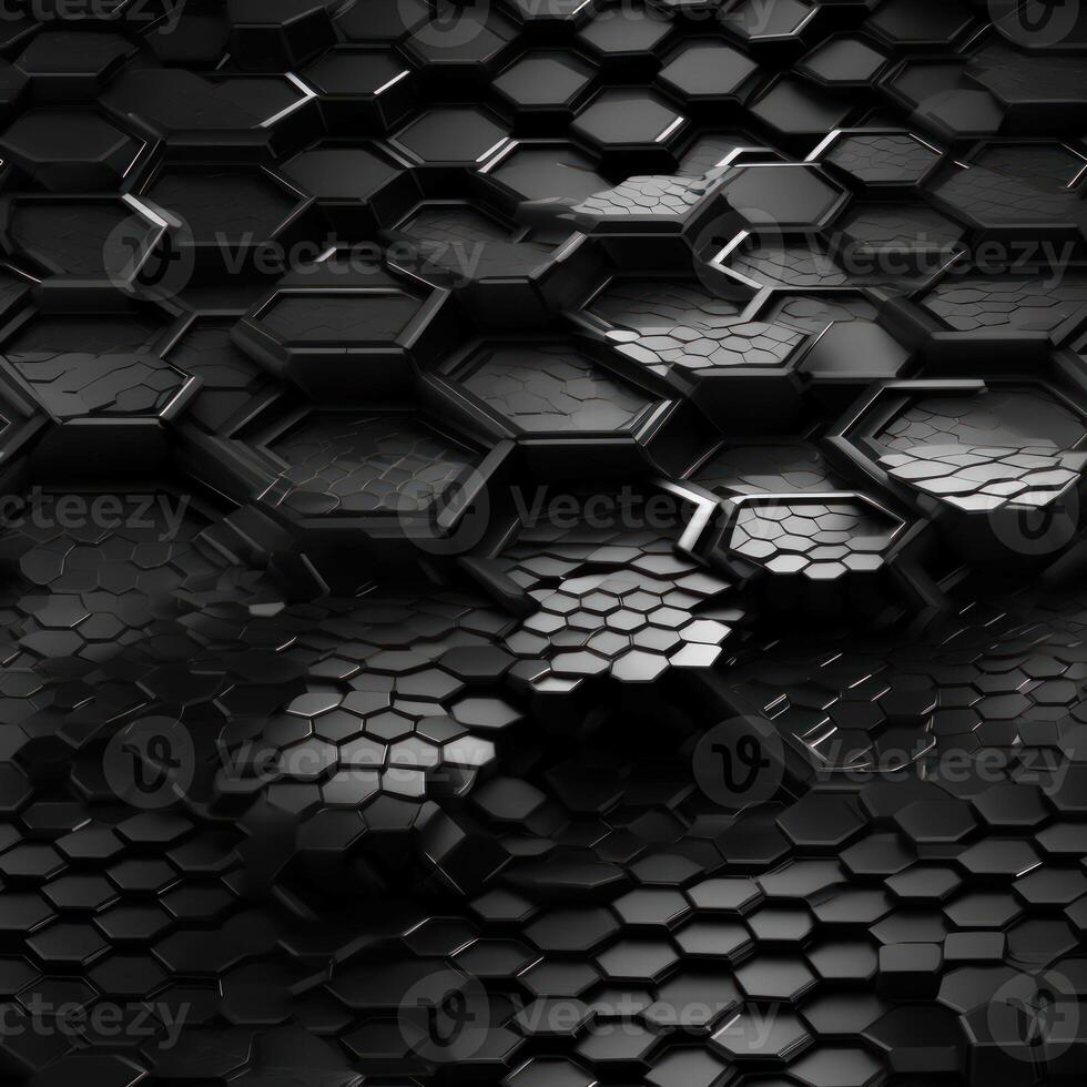 Dark abstract background organic shapes Abstract geometric mosaic seamless pattern created with technology photo