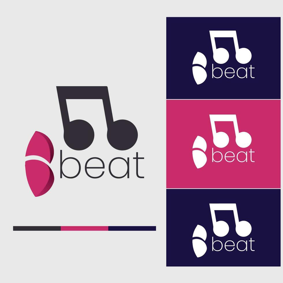 Print music company logo vector