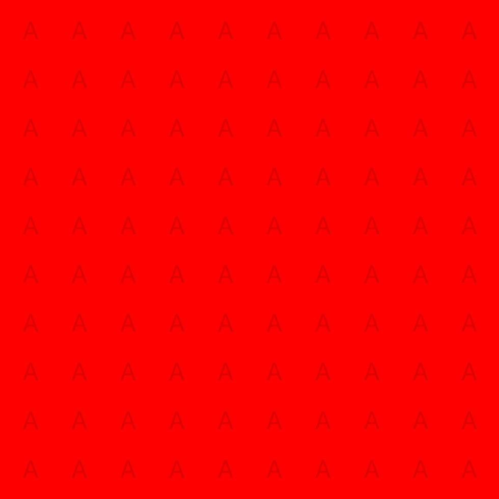 Alphabet letter A pattern in red color vector