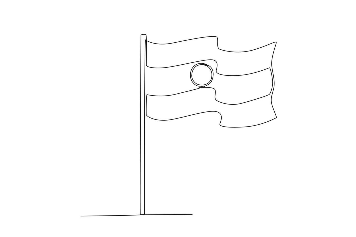 Illustration of an Indian flag vector