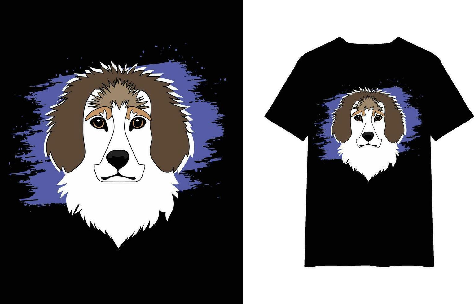 Dog vector cartoon tshirt