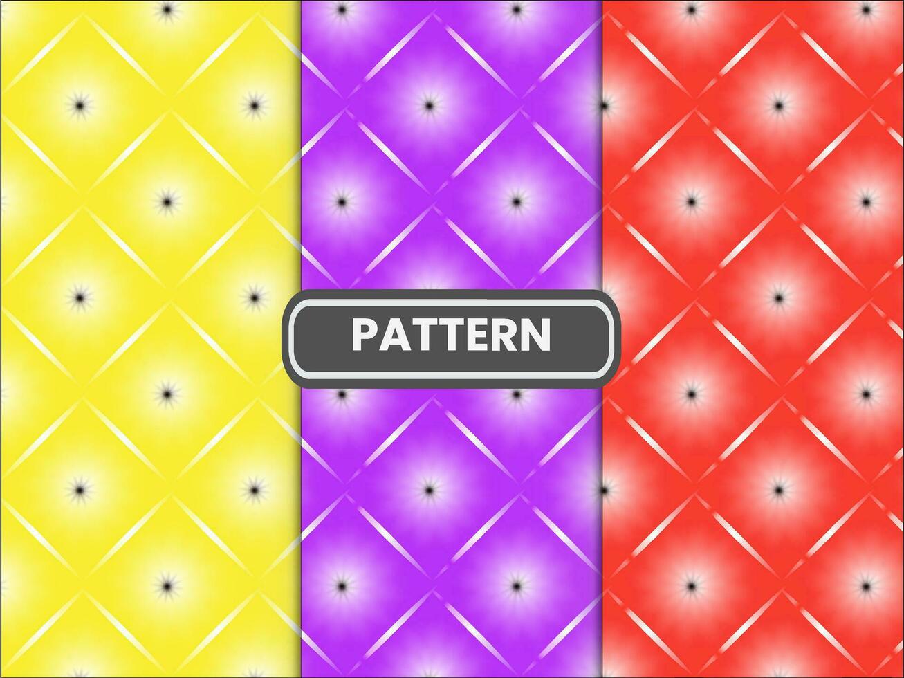 Geometric floral set of seamless patterns. Gold and white vector backgrounds. Simple illustrations