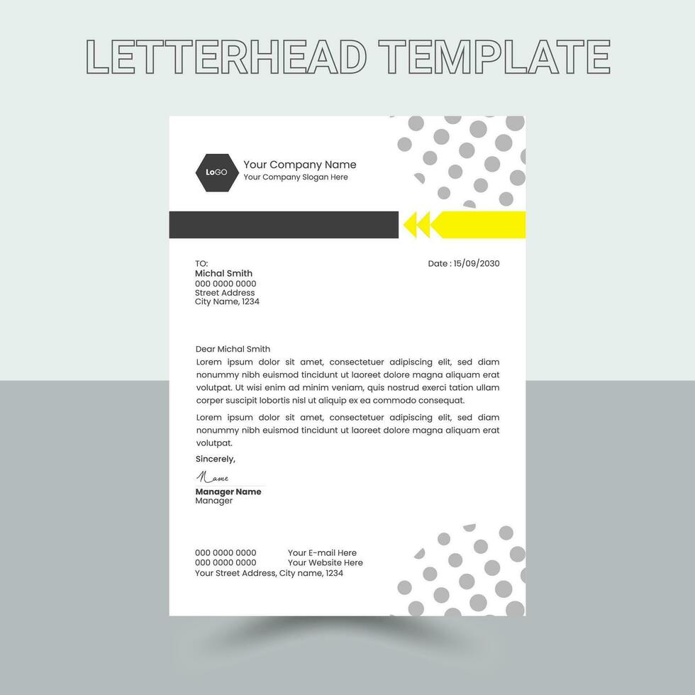 professional, Modern, Latterhead, Pad Design vector