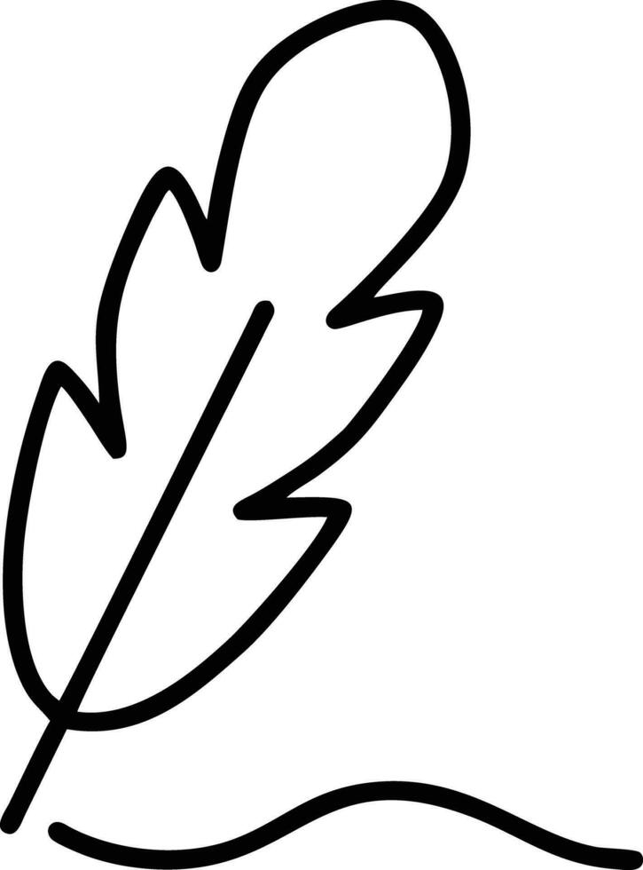 Feather icon symbol isolated vector image. Illustration of the feather bird writing drawing icon image design EPS 10