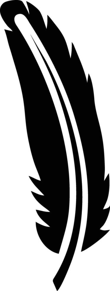 Feather icon symbol isolated vector image. Illustration of the feather bird writing drawing icon image design EPS 10