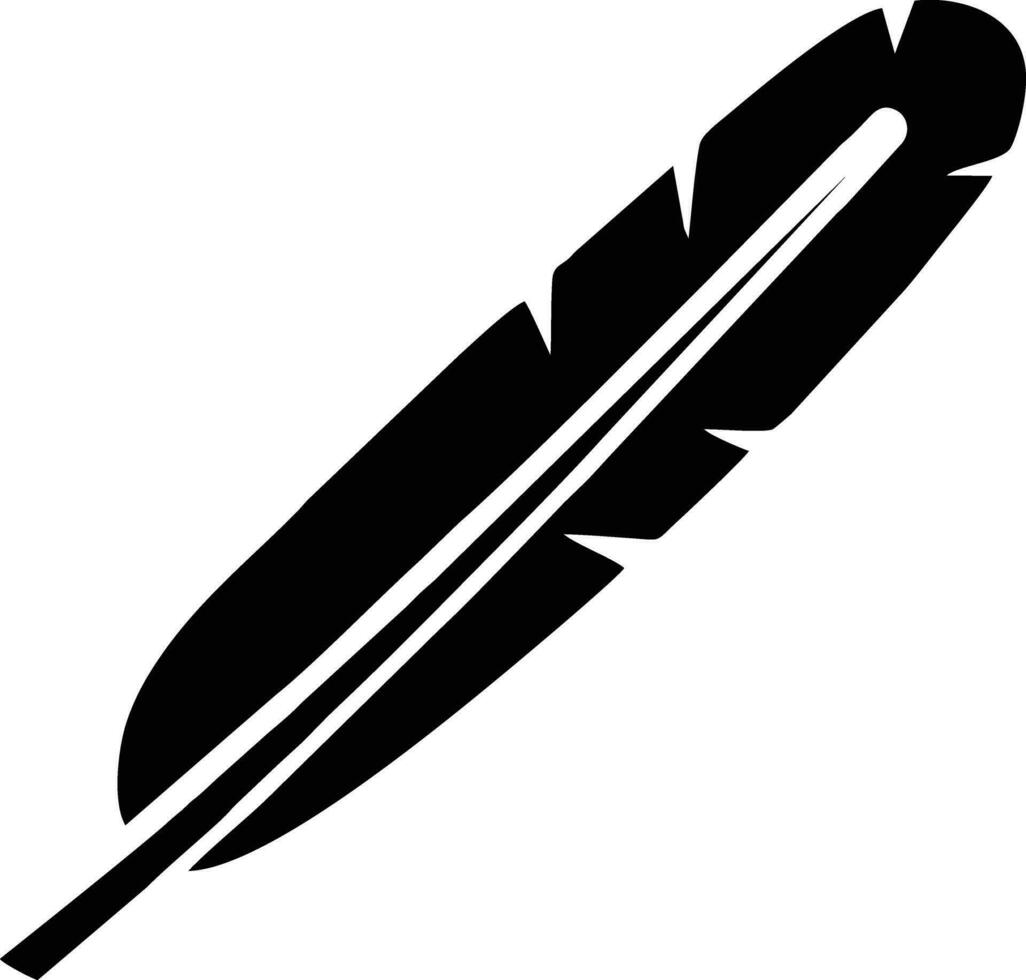 Feather icon symbol isolated vector image. Illustration of the feather bird writing drawing icon image design EPS 10