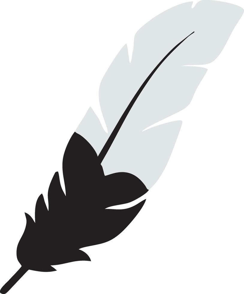 Feather icon symbol isolated vector image. Illustration of the feather bird writing drawing icon image design EPS 10