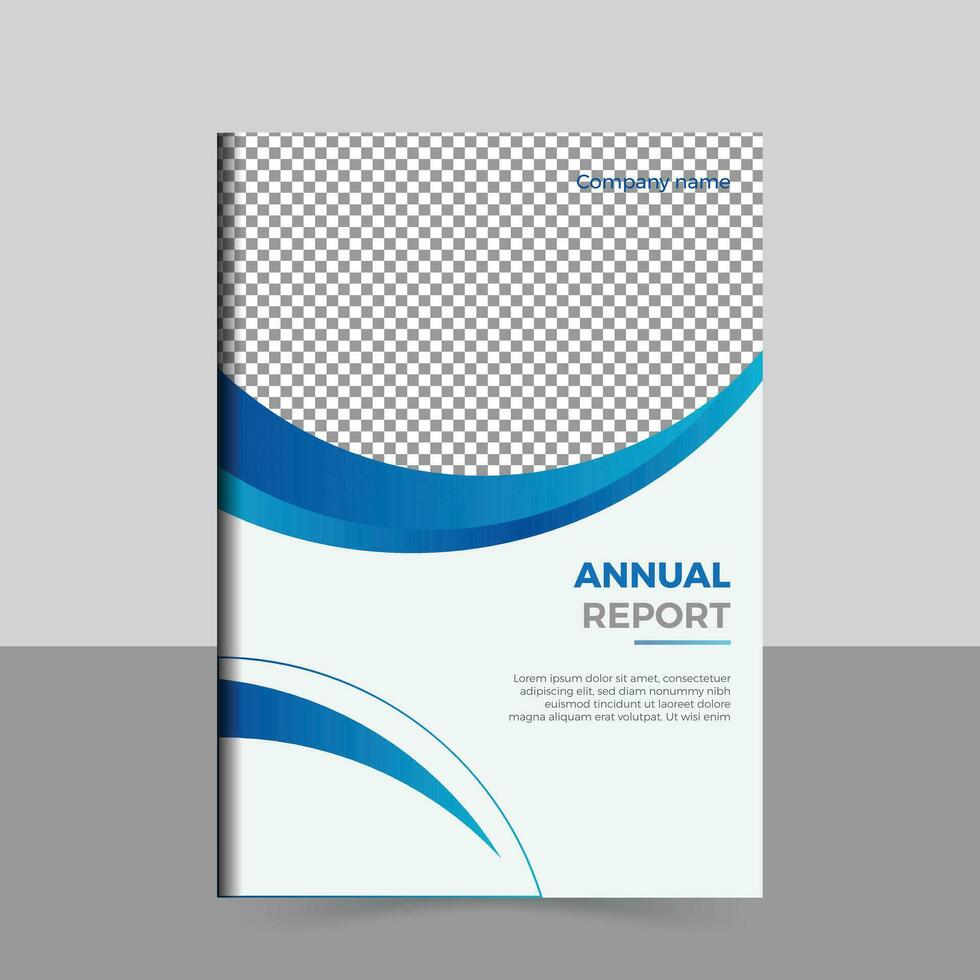 Corporate Book Cover Design Template in A4. vector