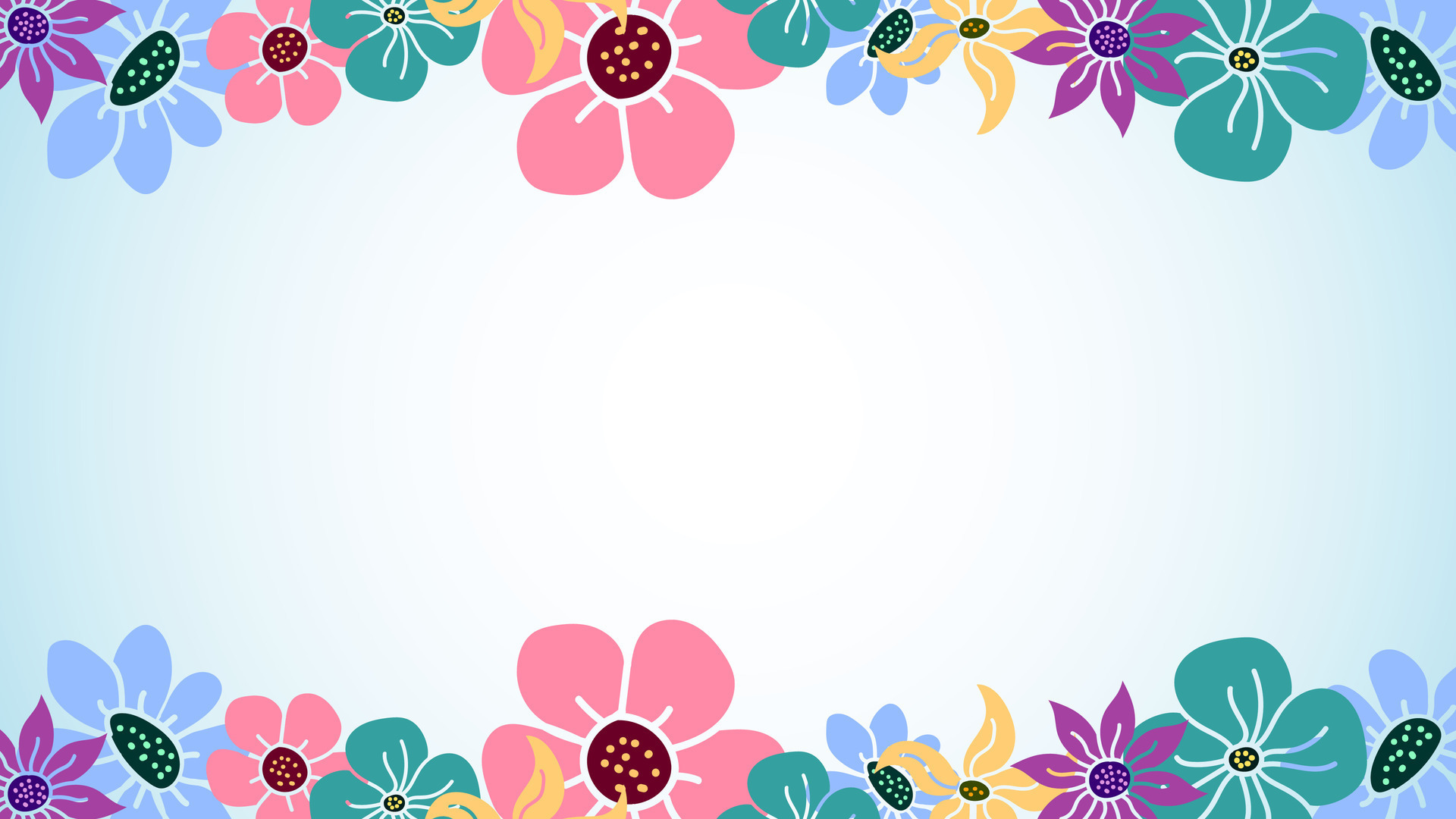 Modern colorful flower background vector design. flower frame design