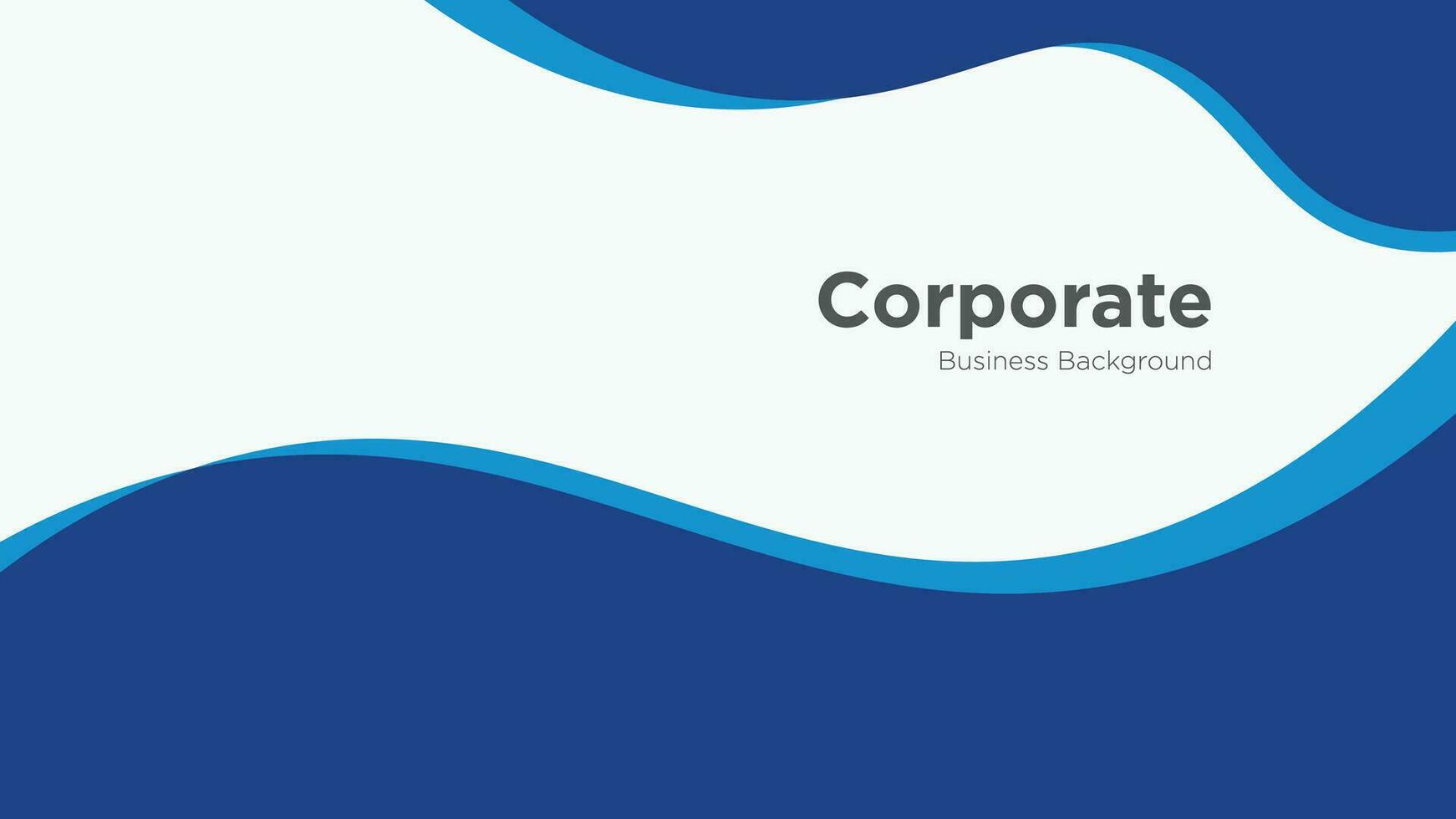 Corporate Blue Wave Background Vector Design 2