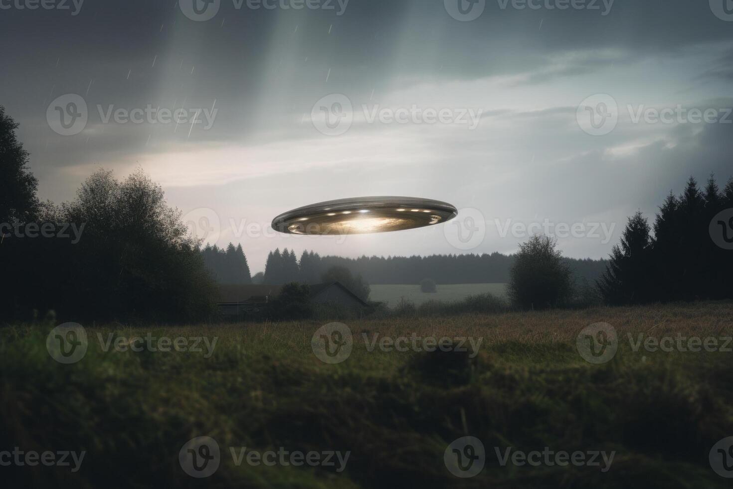 landing of the Unknown Flying Object. photo