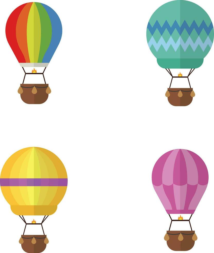caliente aire globo ilustración, vistoso, para decoración diseño. vector Pro