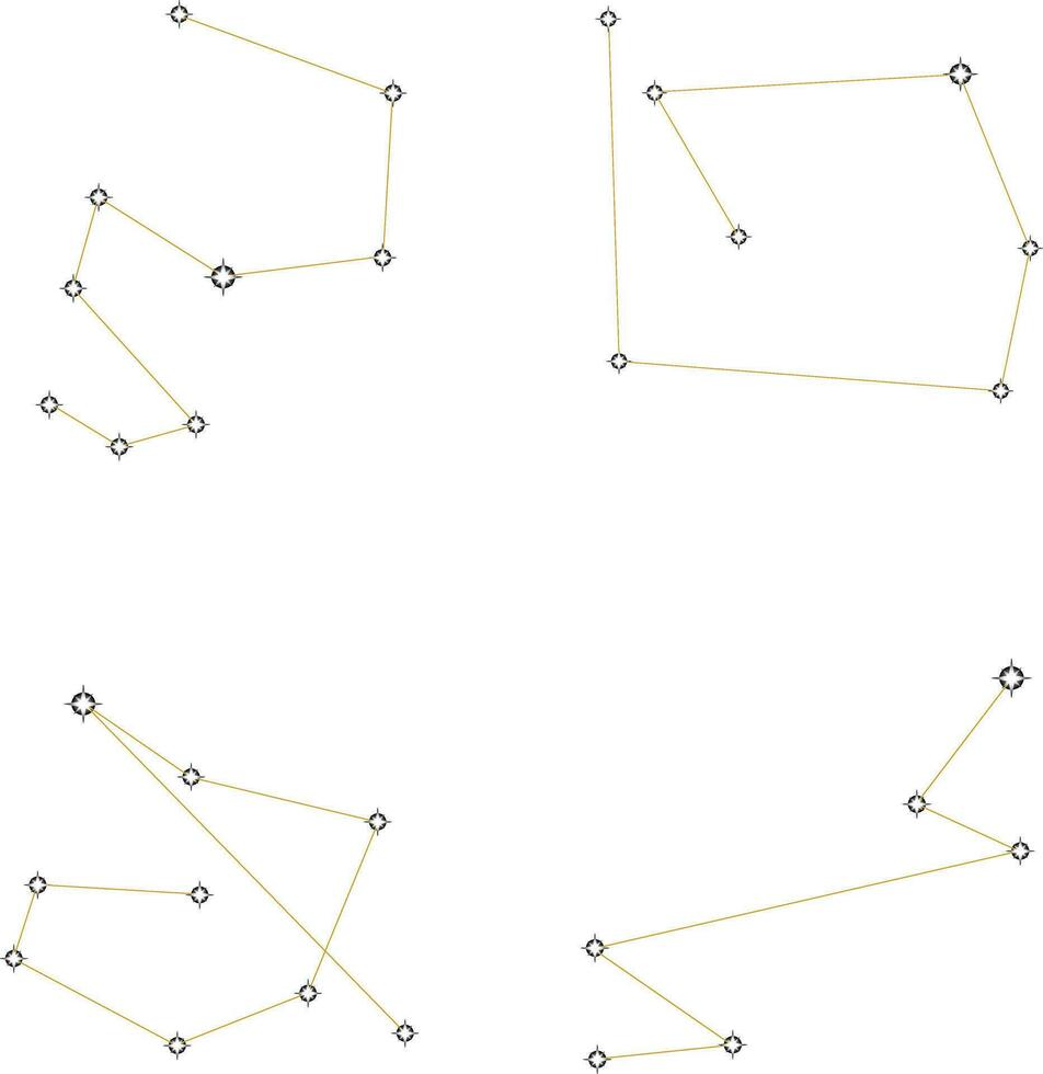 estrella galáctico. zodíaco cifras, estrella galáctico ilustración para diseño decoracion.ilustracion vector