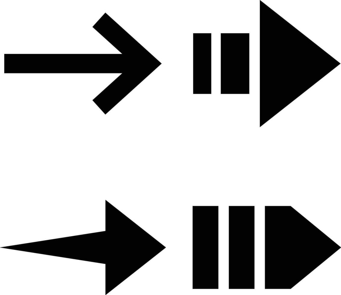 flecha forma elemento. mano dibujado diseño elementos, diferente formas aislado en blanco antecedentes. Pro vector