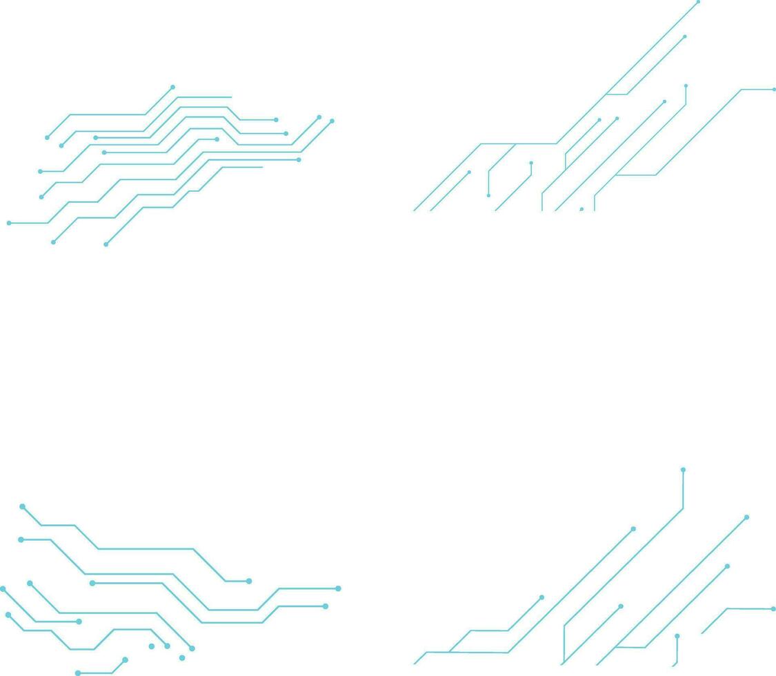 Tech Circuit board pattern for decoration design and illustration. vector