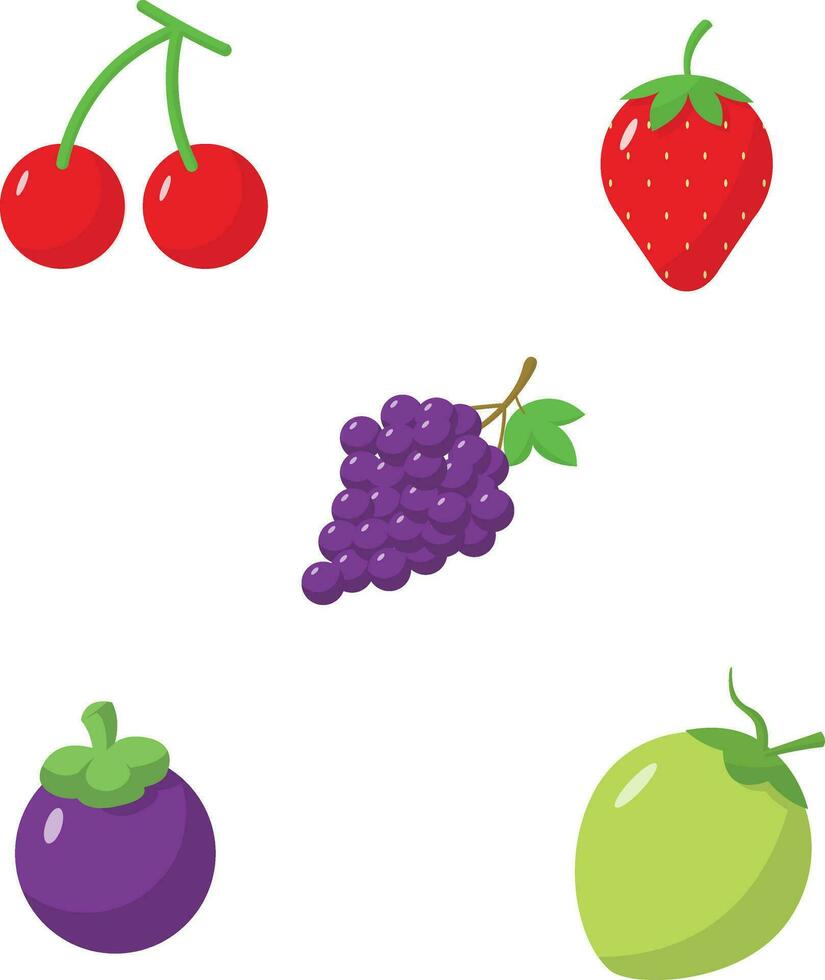 Fruit Illustration Icon Design Template. Vector Illustration