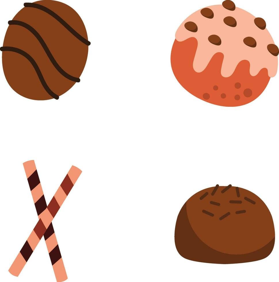 World chocolate day illustration with chocolate bar element.For Decoration design illustration vector