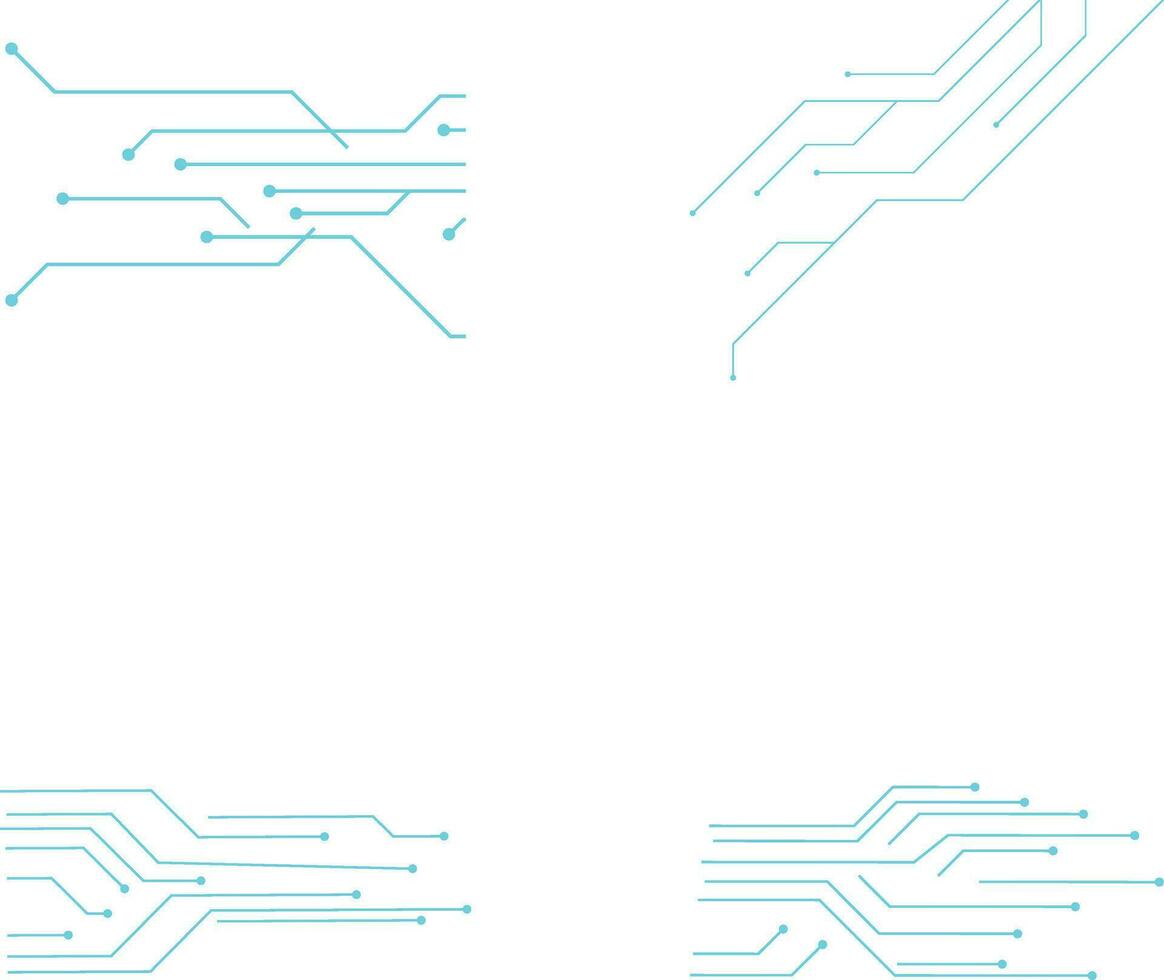 Tech Circuit board pattern for decoration design and illustration. vector