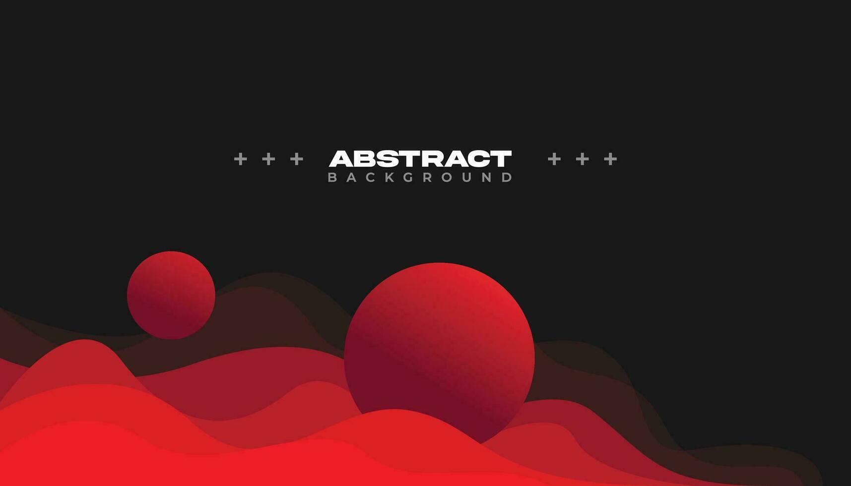 Abstract red and black background vector
