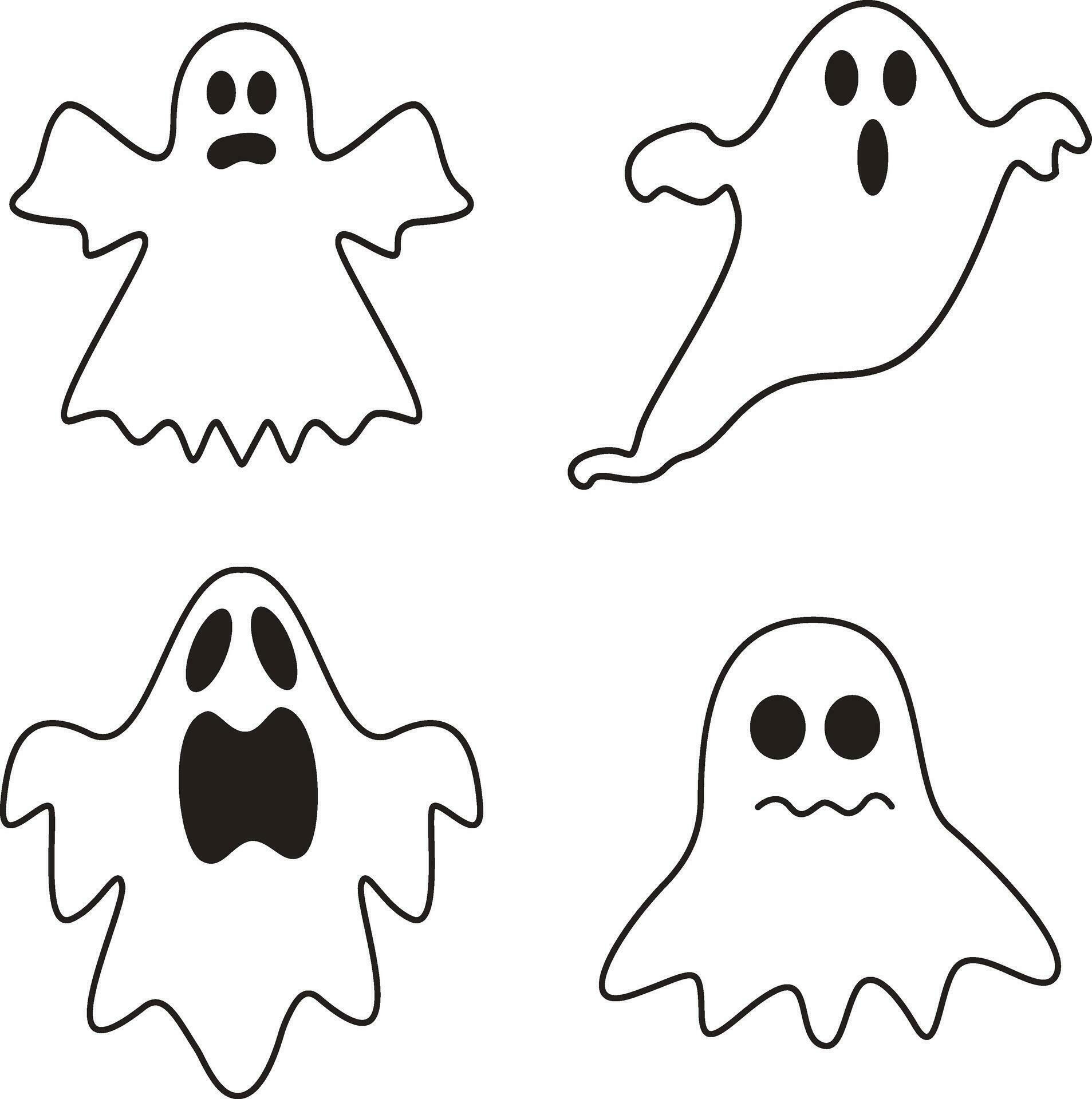 Ghost Halloween. Cute ghost shadow. ghost sheet for halloween character ...