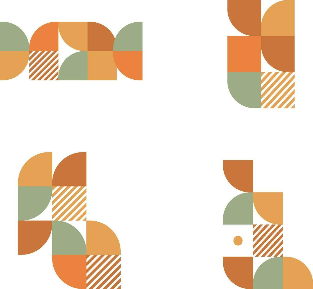 Geometric Bauhaus Shape. Design aesthetic.For design decoration. Bauhaus memphis design. vector