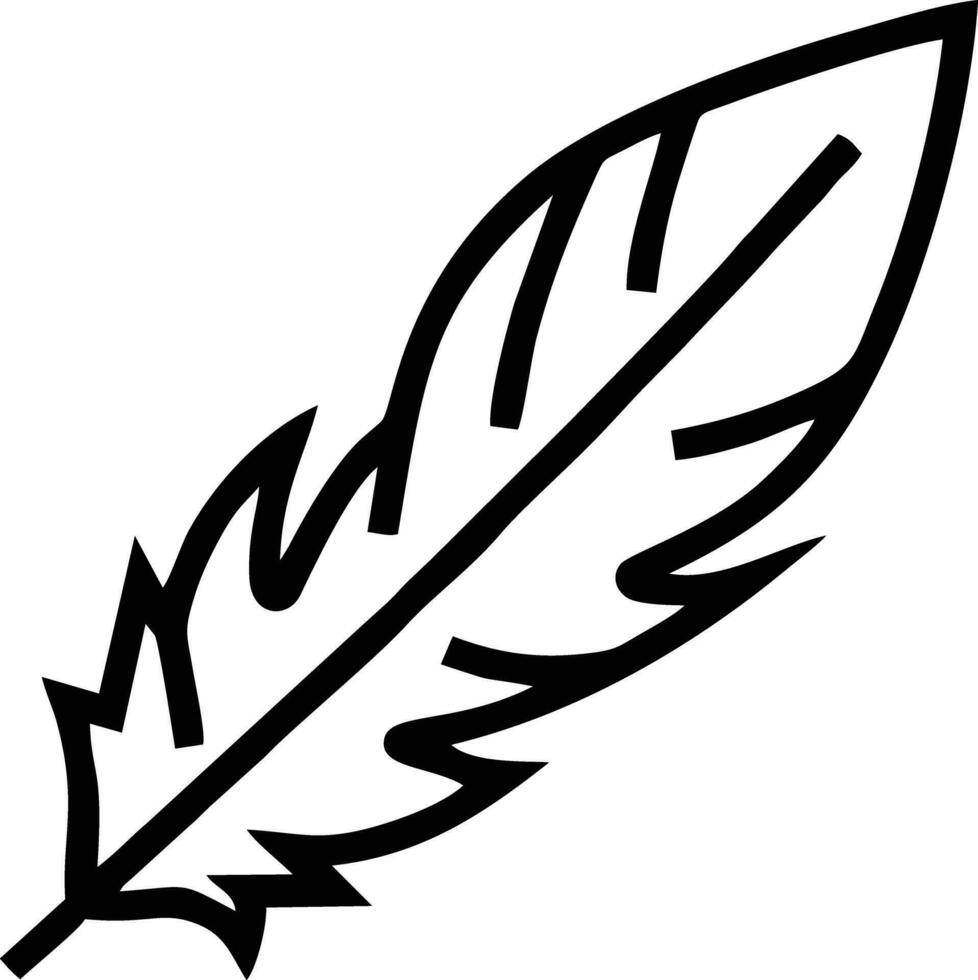 Feather icon symbol isolated vector image. Illustration of the feather bird writing drawing icon image design EPS 10