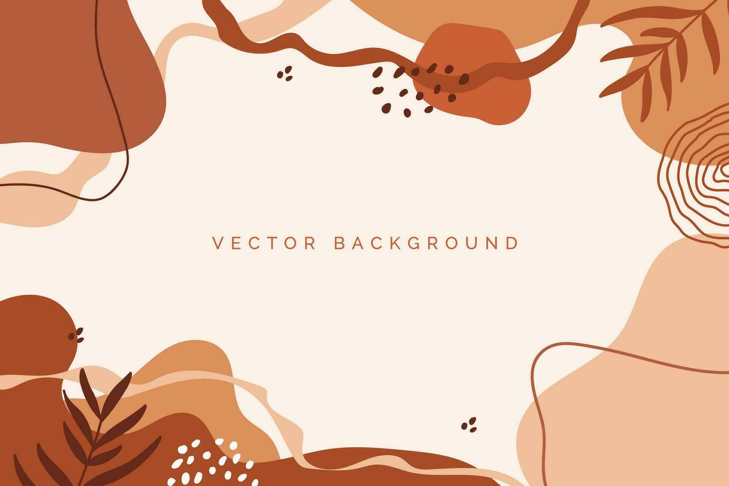 hand drawn abstract shapes minimali background,social media template background vector