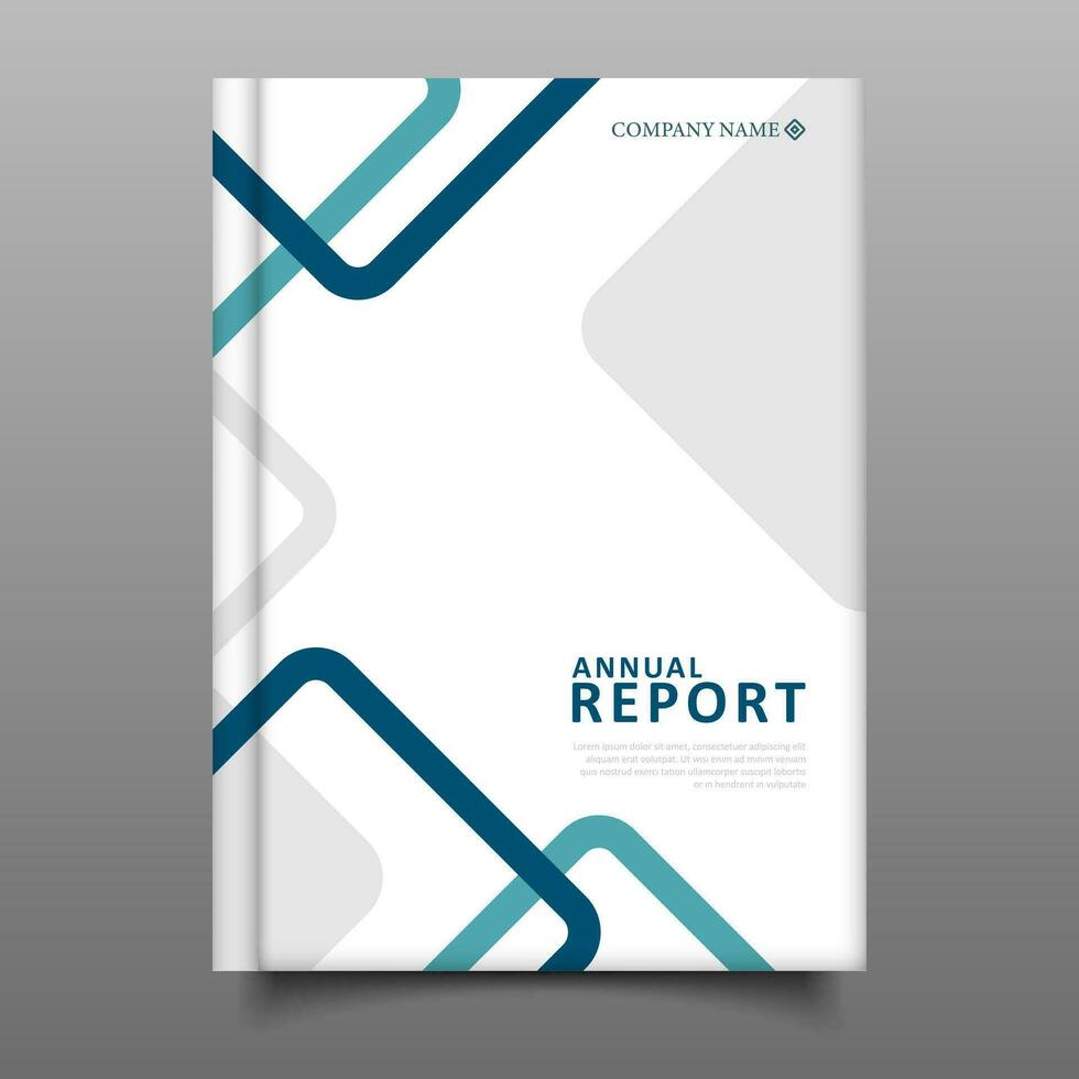 negocio moderno anual reporte cubrir libro diseño vector