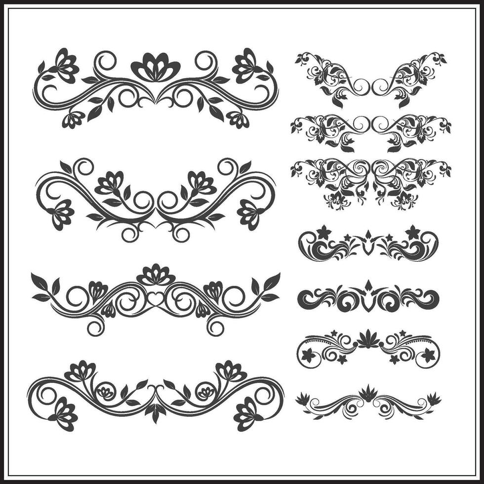 Hand sketched vector vintage elements