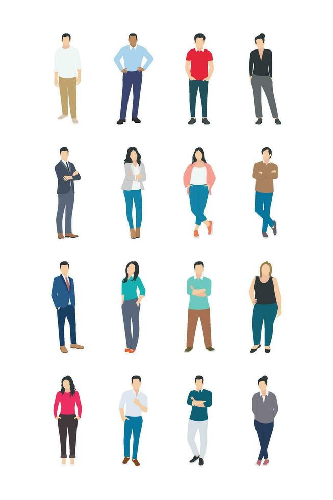 People Character Icons vector