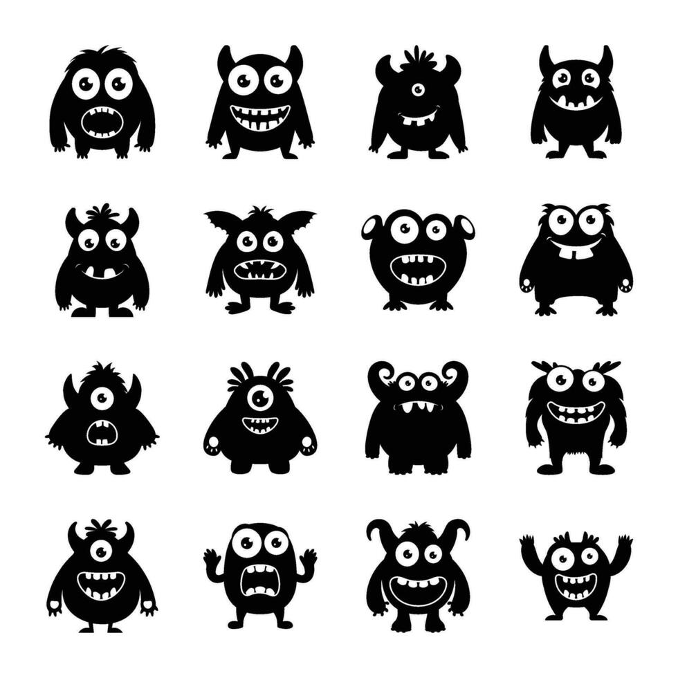 Monster Characters Pack vector