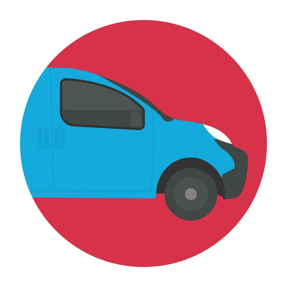 iconos planos de transporte vector