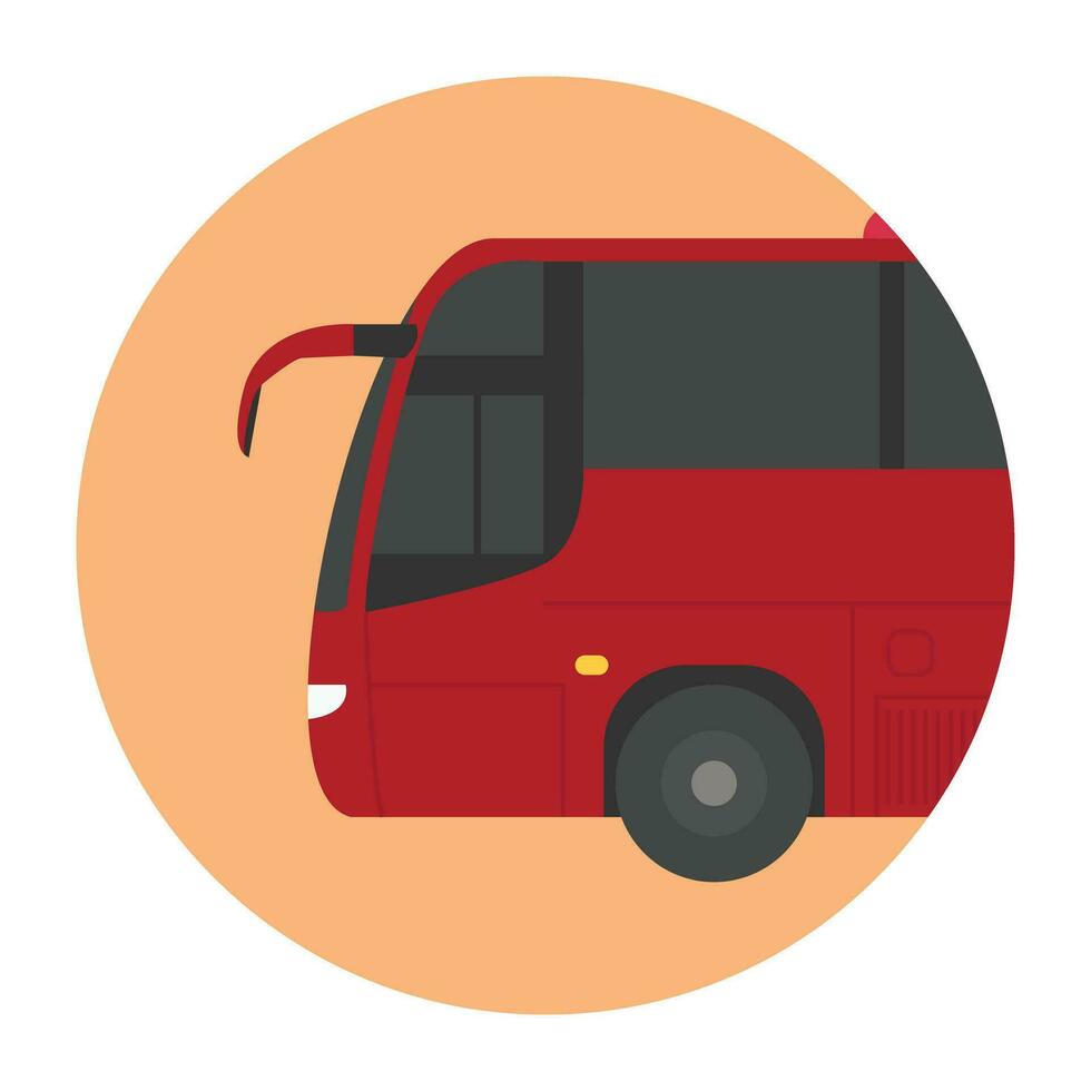 iconos planos de transporte vector