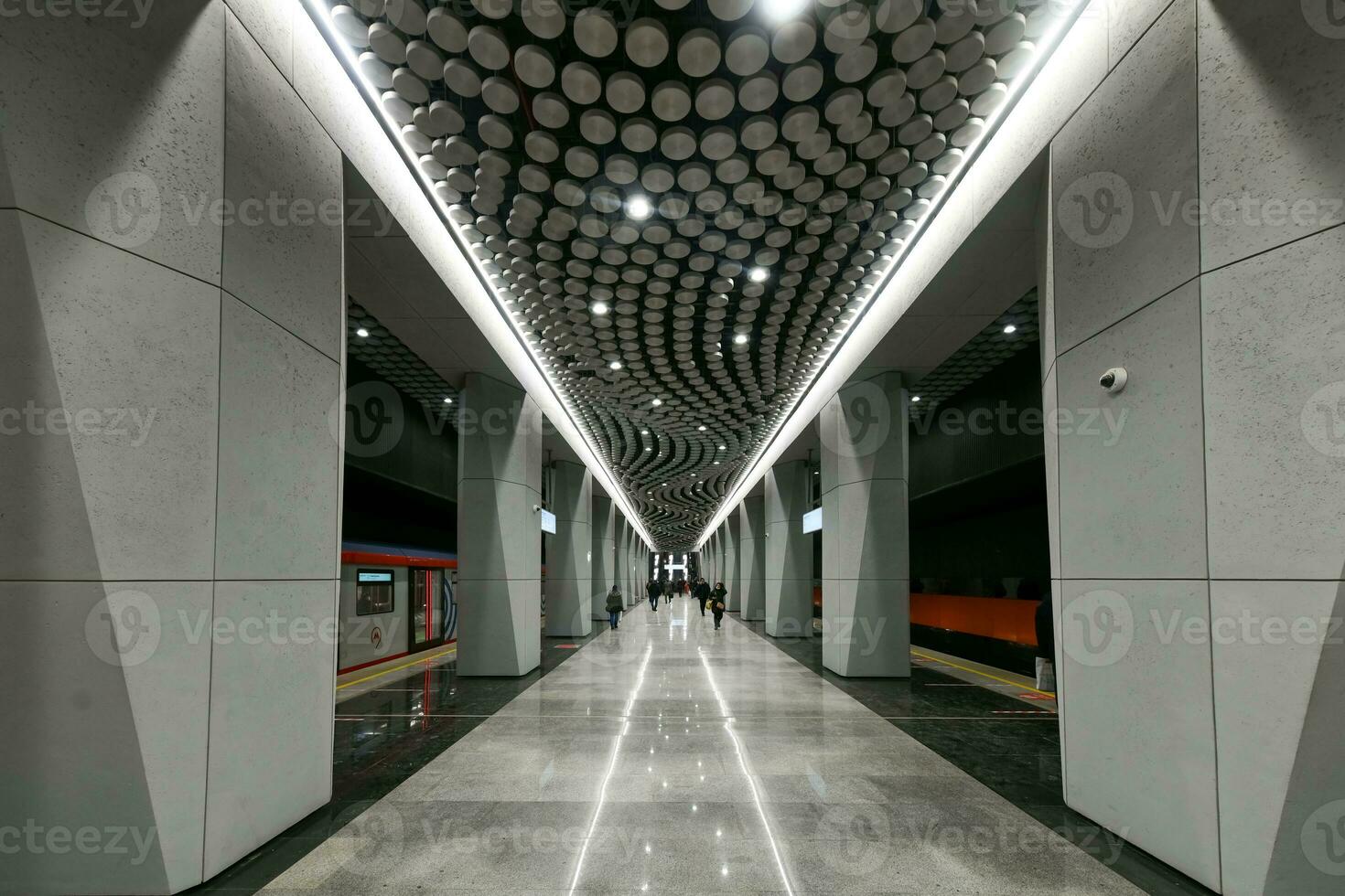 pushkinskaya metro estación - Moscú, Rusia foto