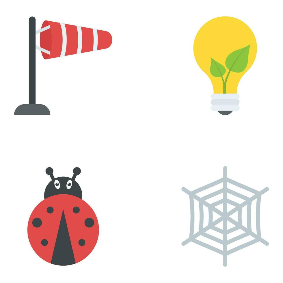 Nature Colored Vector Icons