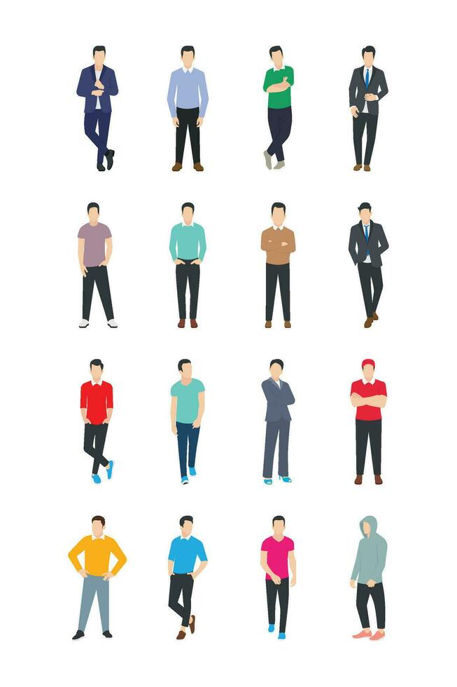 personas personaje íconos vector